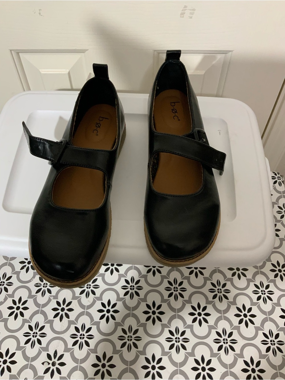 b.o.c. Born Concept Lara Mary Jane flats in Black with Tan Outsole